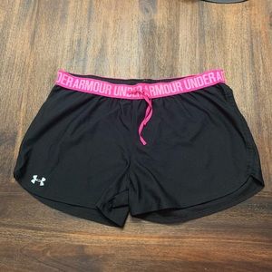 Under Armour black drawstring shorts
